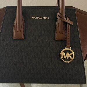 Michael Kors Black and Brown Satchel